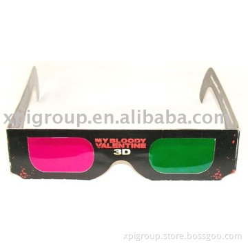 Paper 3D glasses/Magenta+Green 3D glasses/3D eyewear